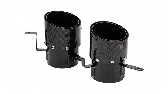 Photo of Novitec Carbon Stainless Steel Tailpipes for the Ferrari SF90 Spider/Stradale - Image 2